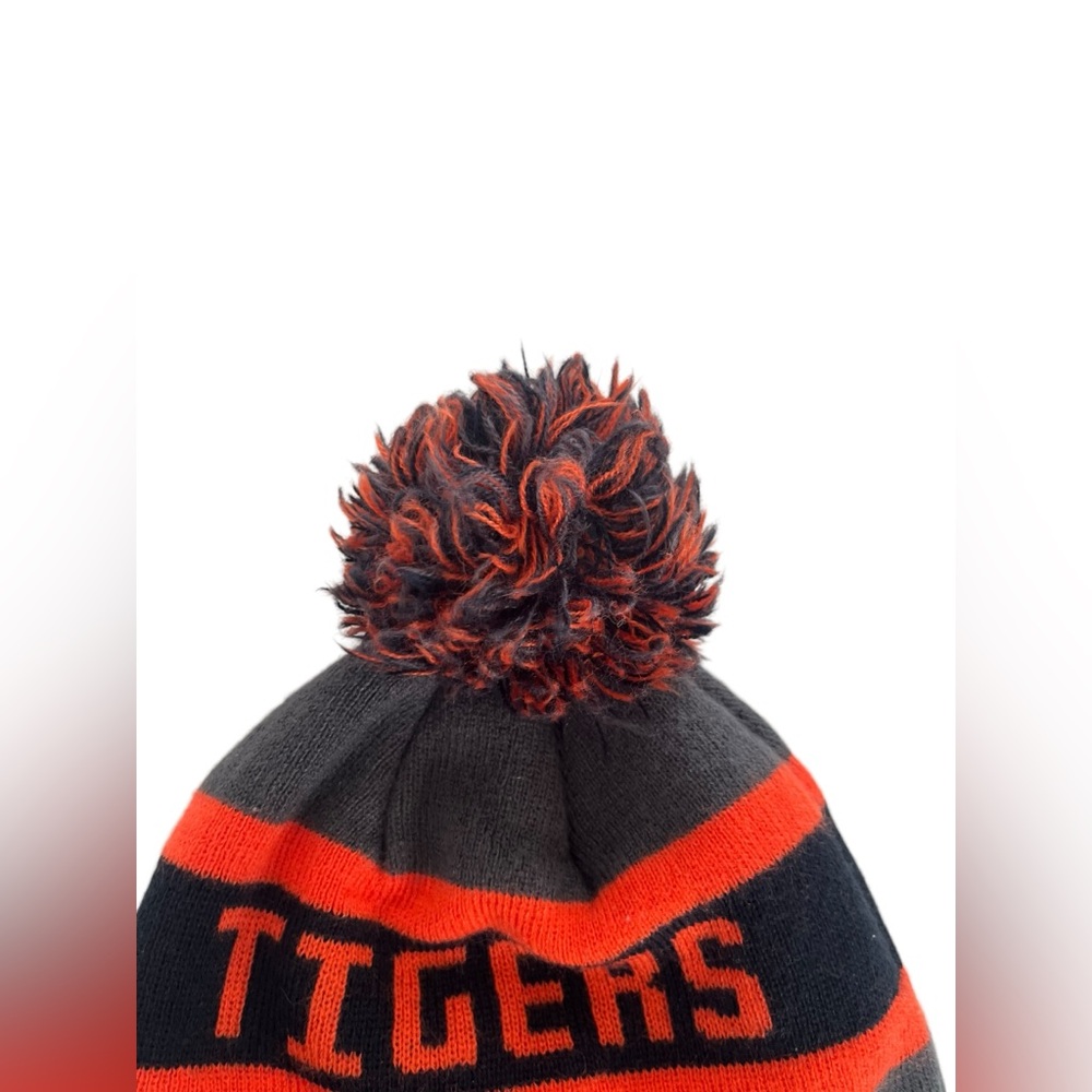 New Era Detroit Tigers Baseball Knit Winter Hat with Pom - Picture 5 of 5